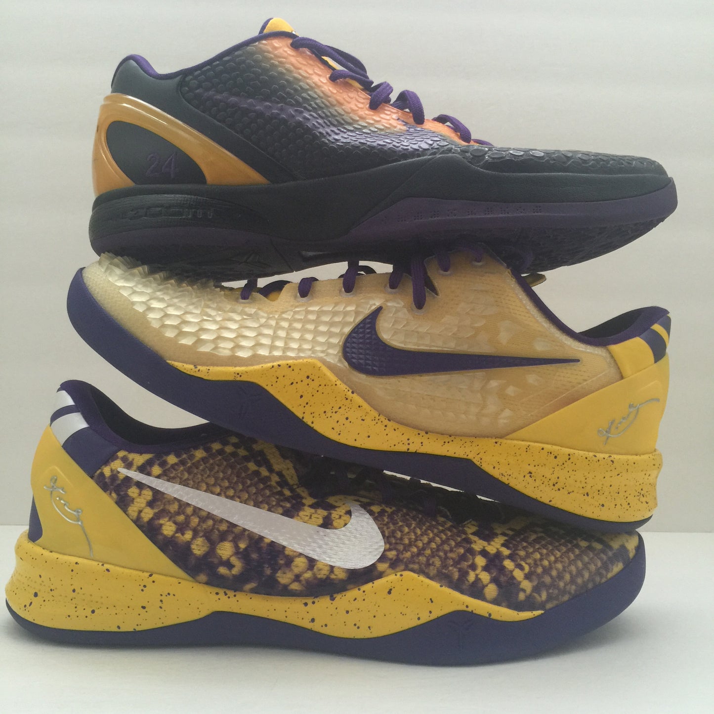 Nike Kobe Bryant Worn PE Sample Collection Size 14 3 pairs - DOPEFOOT
 - 1