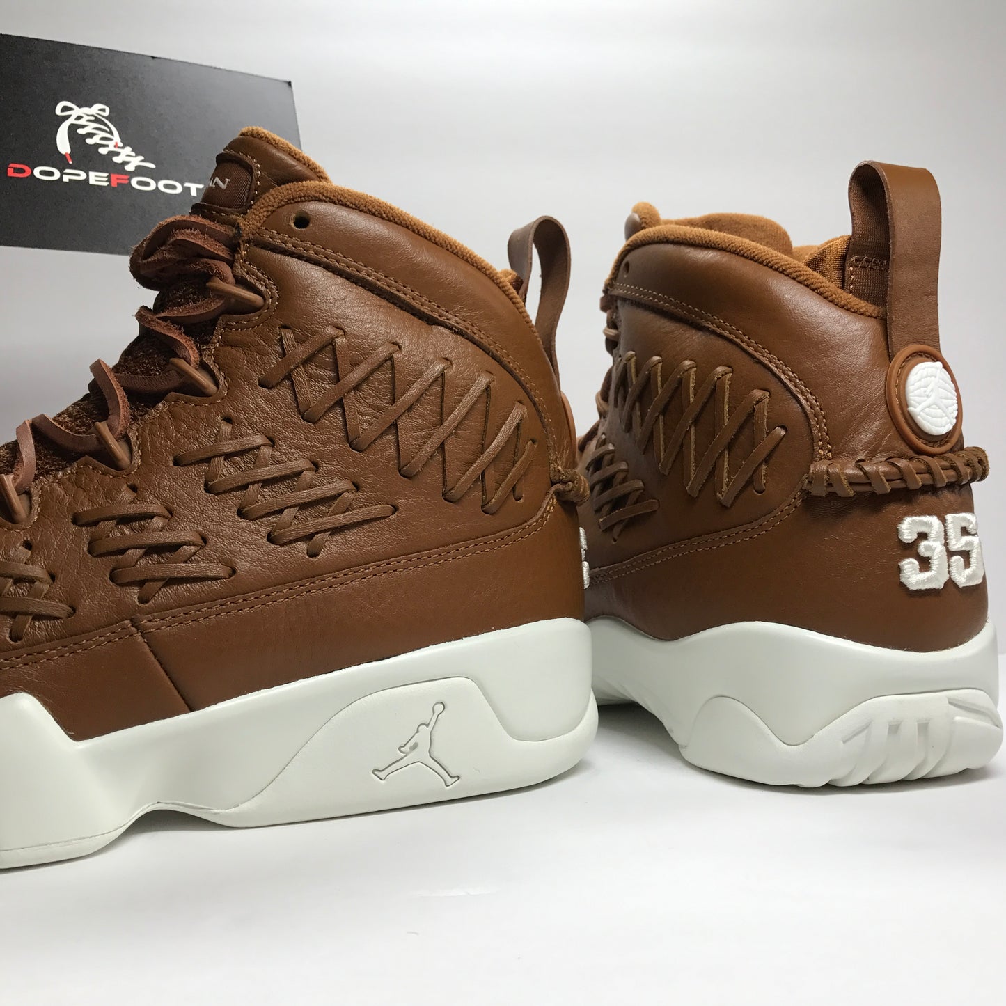 DS Nike Air Jordan 9 IX Pinnacle Baseball Guante Marrón Talla 10