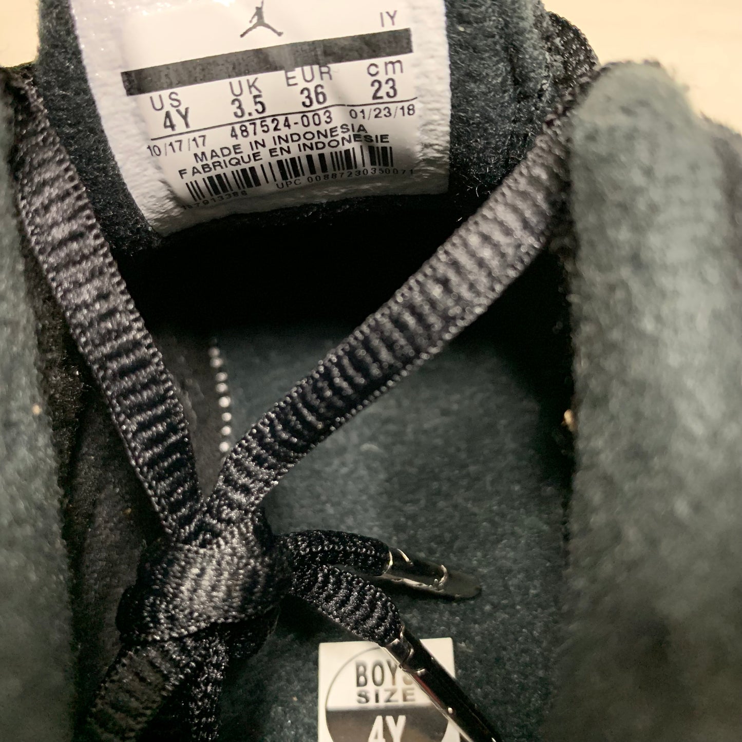 Jordan 14 Retro Size 4Y Last Shot 2018 (GS) 487524-003 - SneakerBinge