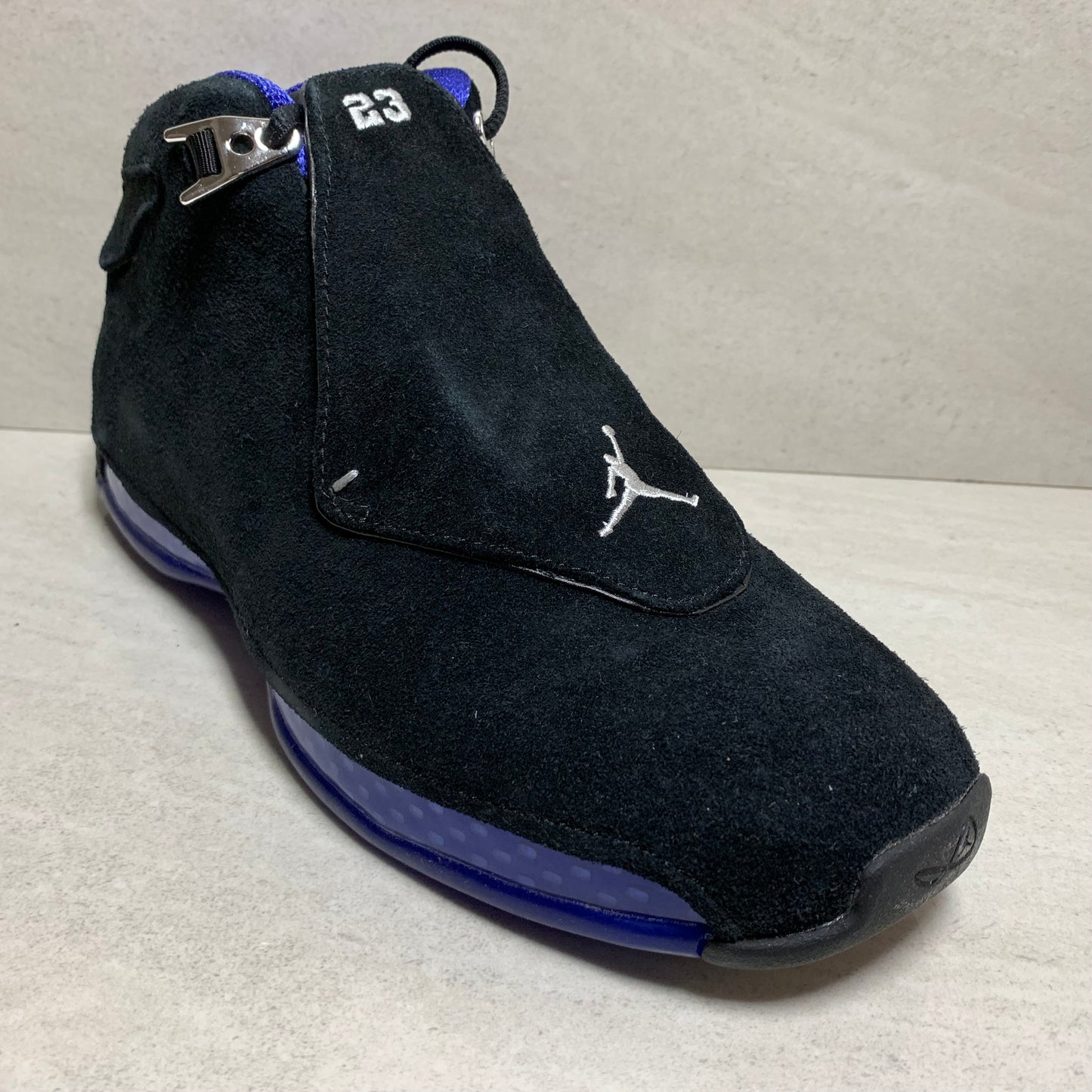 Jordan 18 XVIII OG Talla 9.5/Talla 11.5 Negro Sport Royal 305869-041