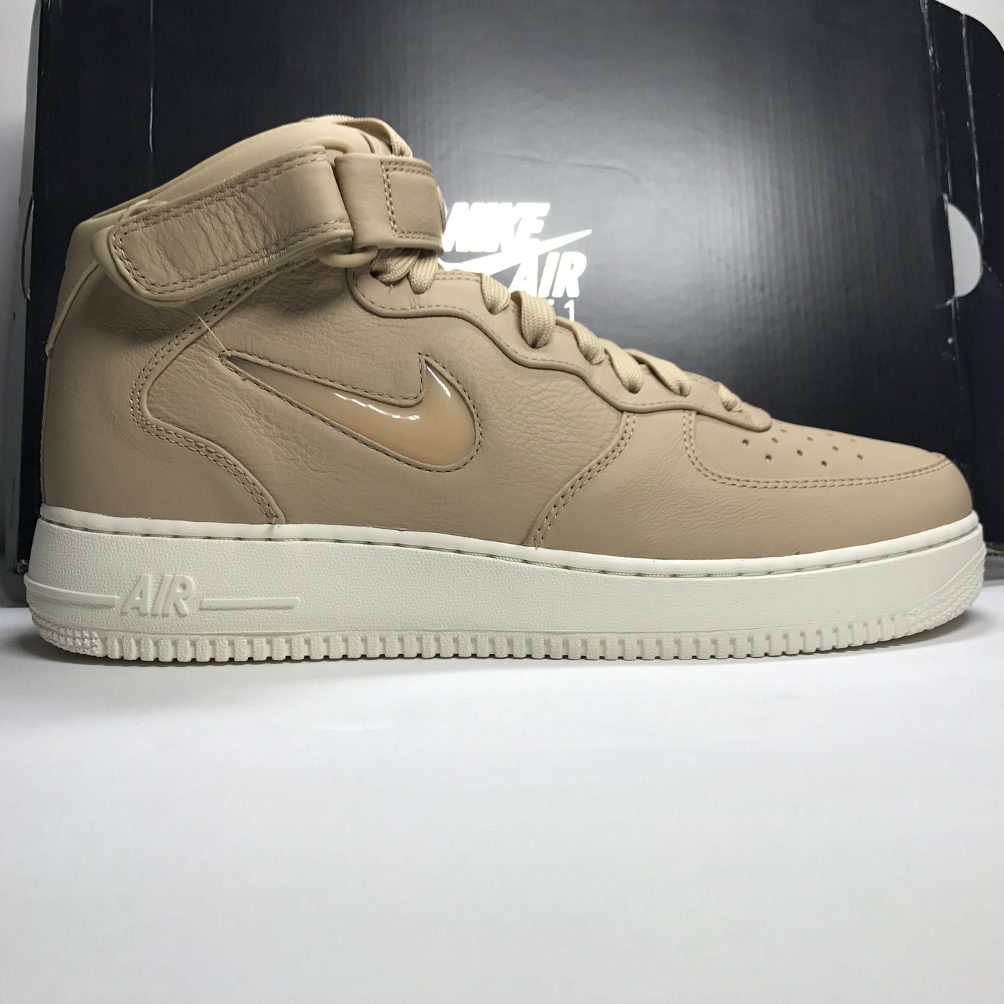 DS NikeLab Air Force 1 Mid Retro PRM Jewel Mushroom Tan/Sail Size 13