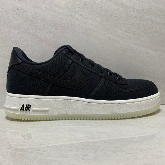 NIKE AIR FORCE 1 LOW RETRO QS TALLA 7.5 LONA NEGRA AH1067-004