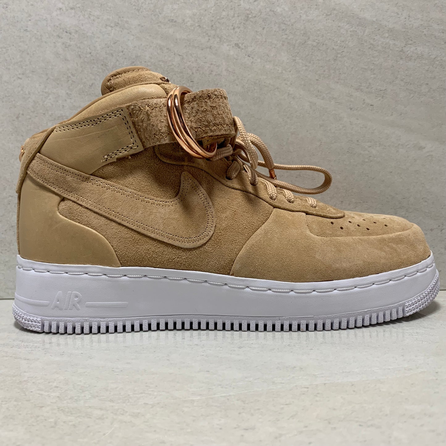 NIKE AIR FORCE 1 MID V CRUZ CMFT VACHETTA TAN - AO9298-200 - Men's Size 7.5