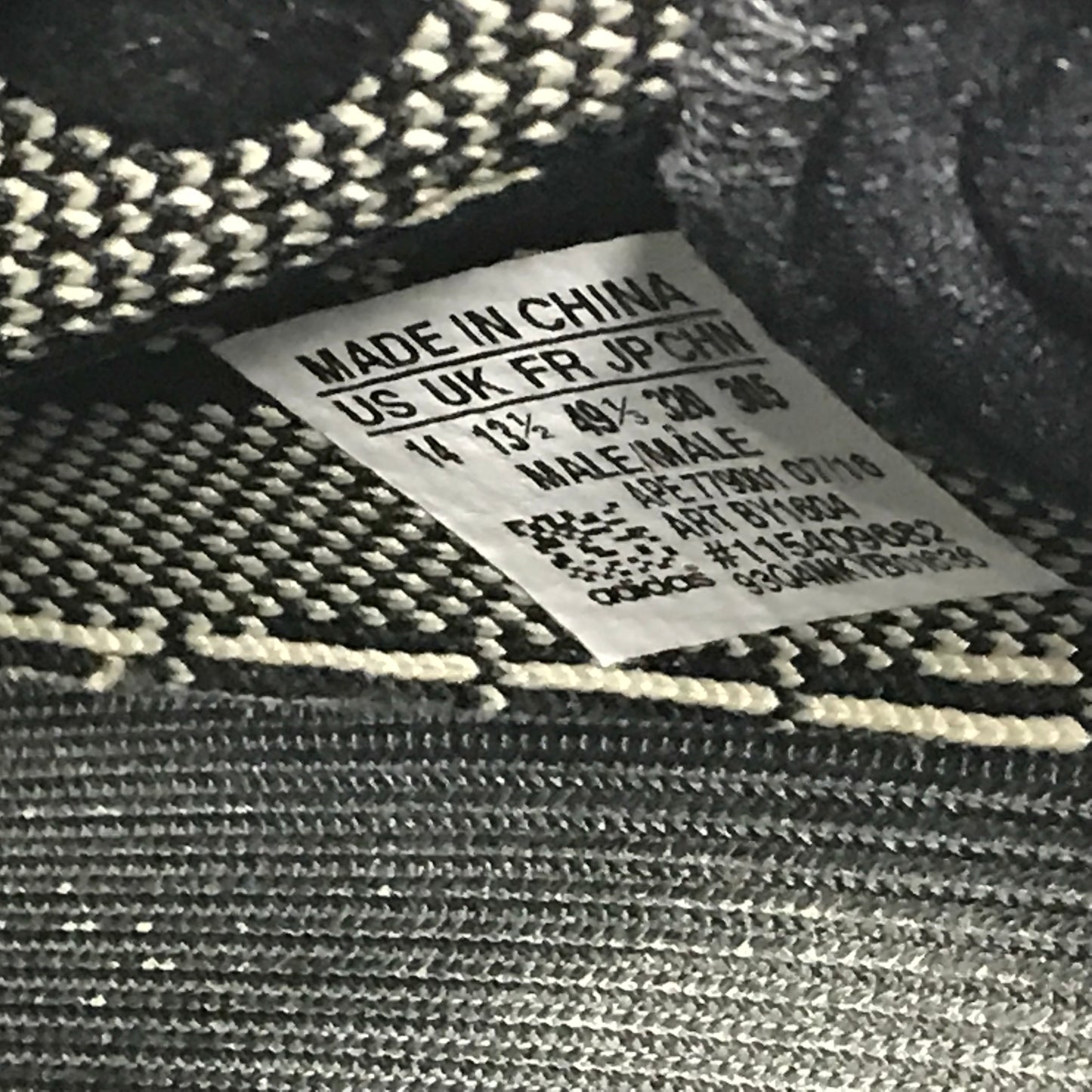 Adidas Yeezy Boost 350 V2 Oreo Noir/Blanc Taille 14