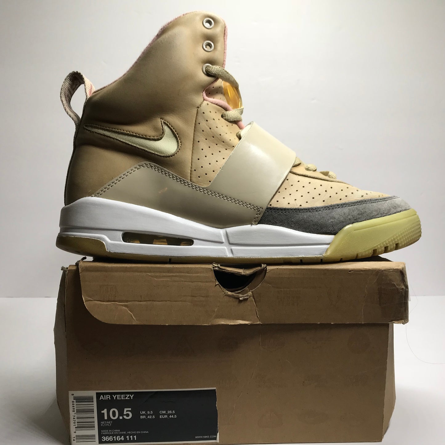 Nike Air Yeezy 1 Tan/Net Taille 10.5
