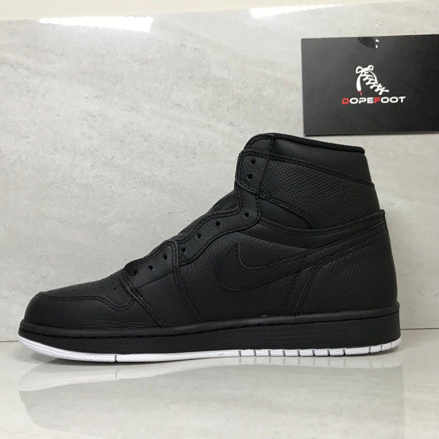 DS Air Jordan 1 I High OG Black/White Perforated Size 7/Size 9/9.5/Size 10/10.5/Size 11/Size 16