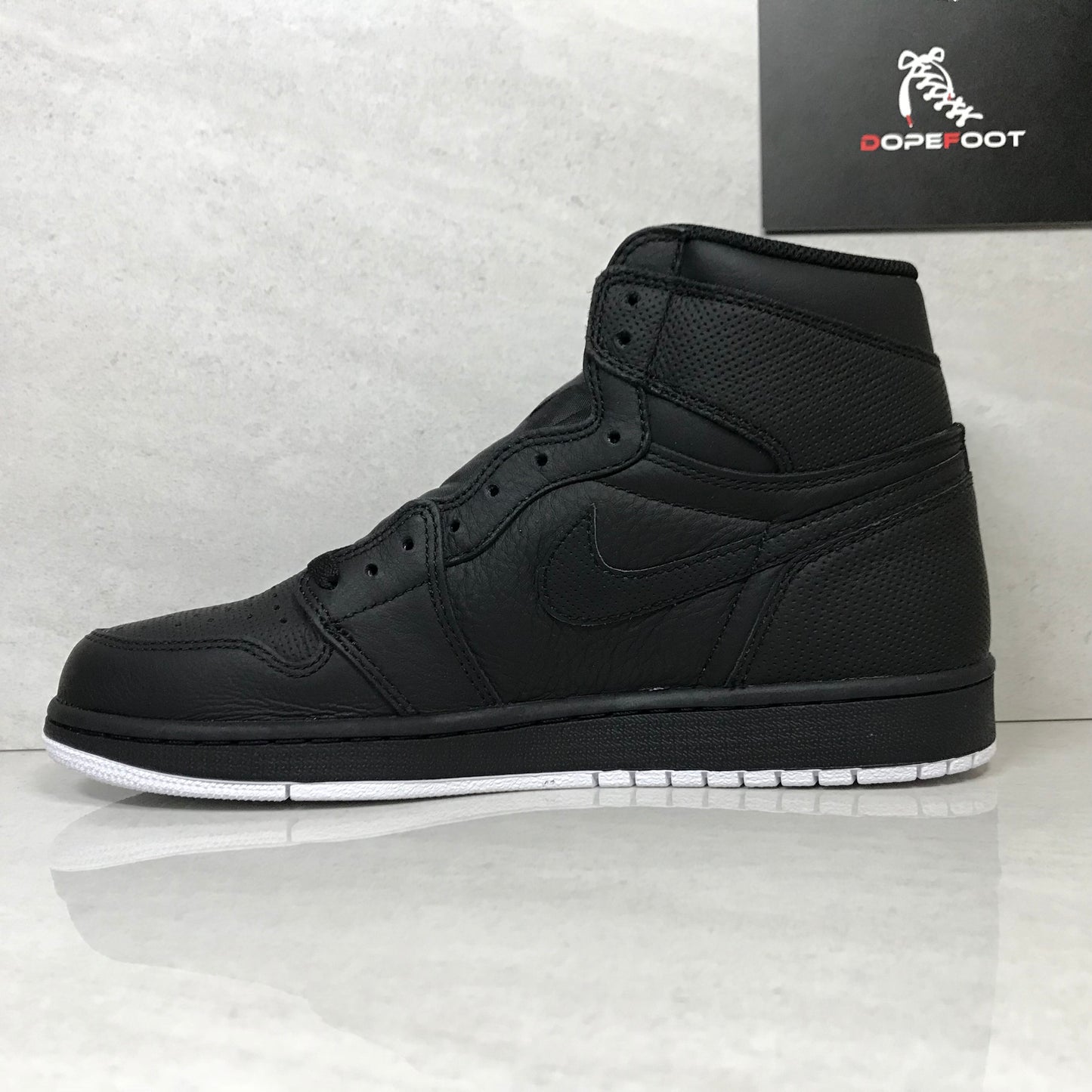 DS Air Jordan 1 I High OG Negro/Blanco Perforado Talla 7/Talla 9/9.5/Talla 10/10.5/Talla 11/Talla 16