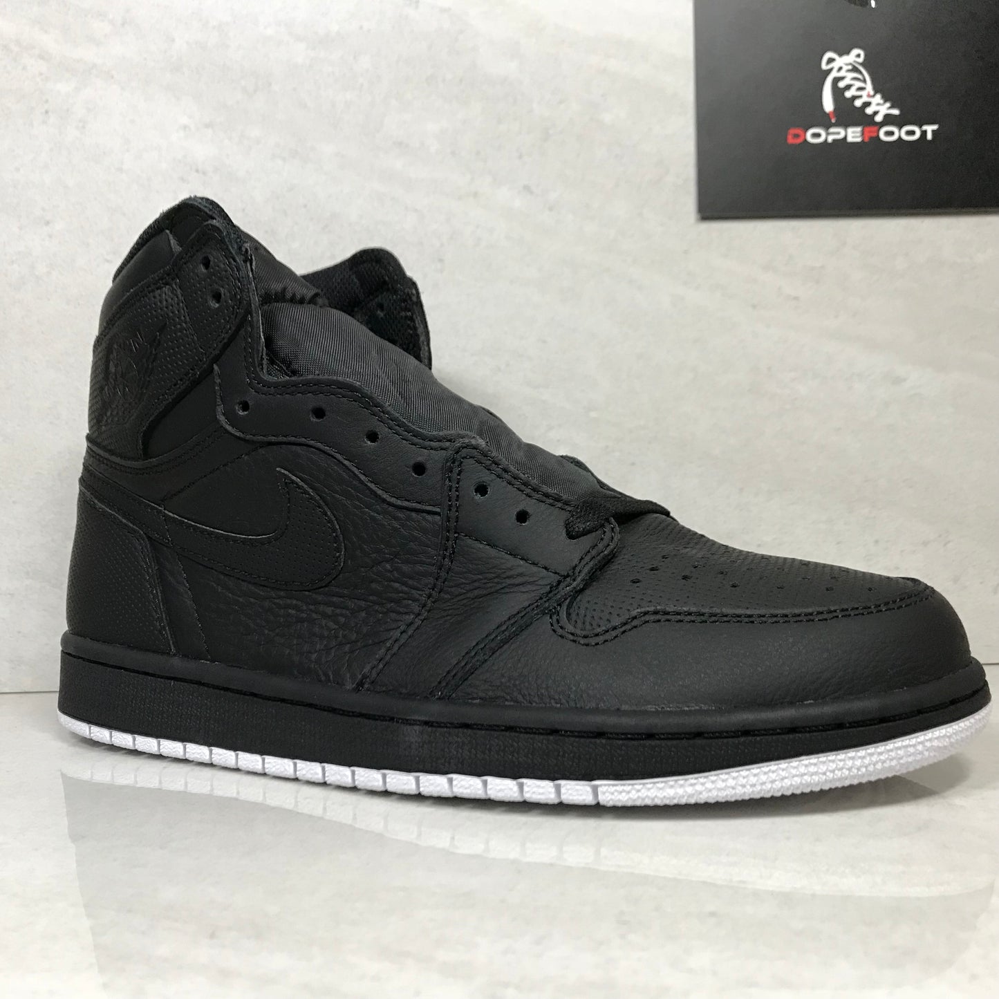 DS Air Jordan 1 I High OG Black/White Perforated Size 7/Size 9/9.5/Size 10/10.5/Size 11/Size 16