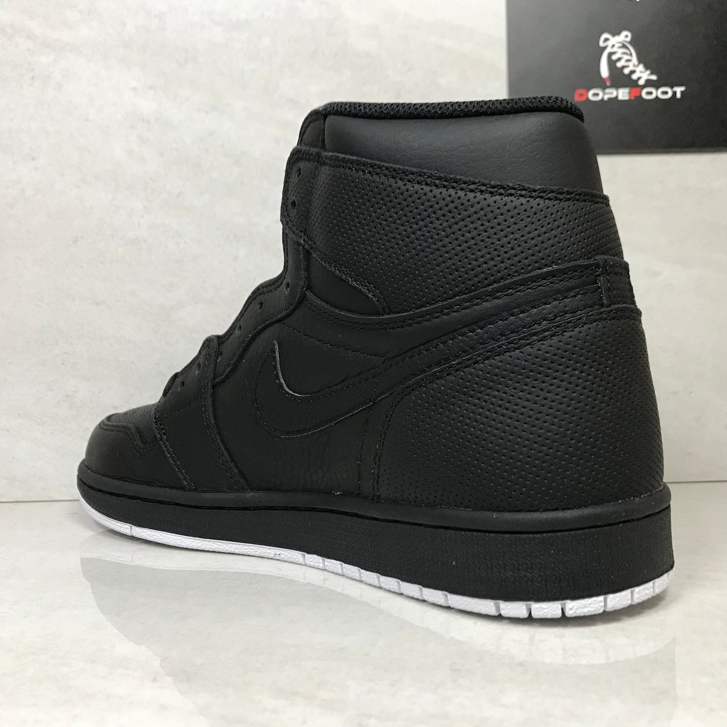 DS Air Jordan 1 I High OG Negro/Blanco Perforado Talla 7/Talla 9/9.5/Talla 10/10.5/Talla 11/Talla 16