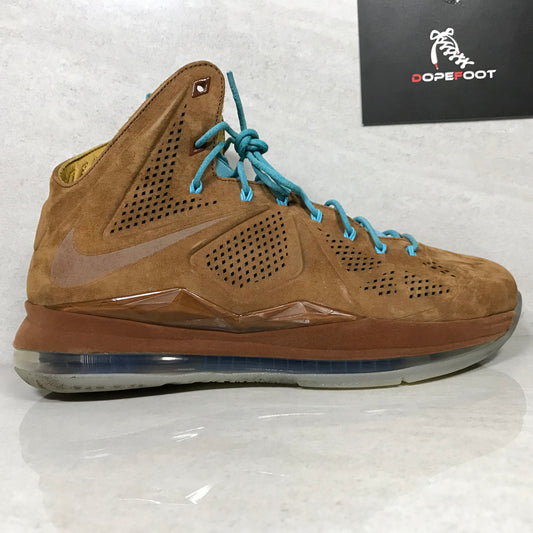Nike Lebron 10 X EXT QS Suede Noisette Taille 9.5
