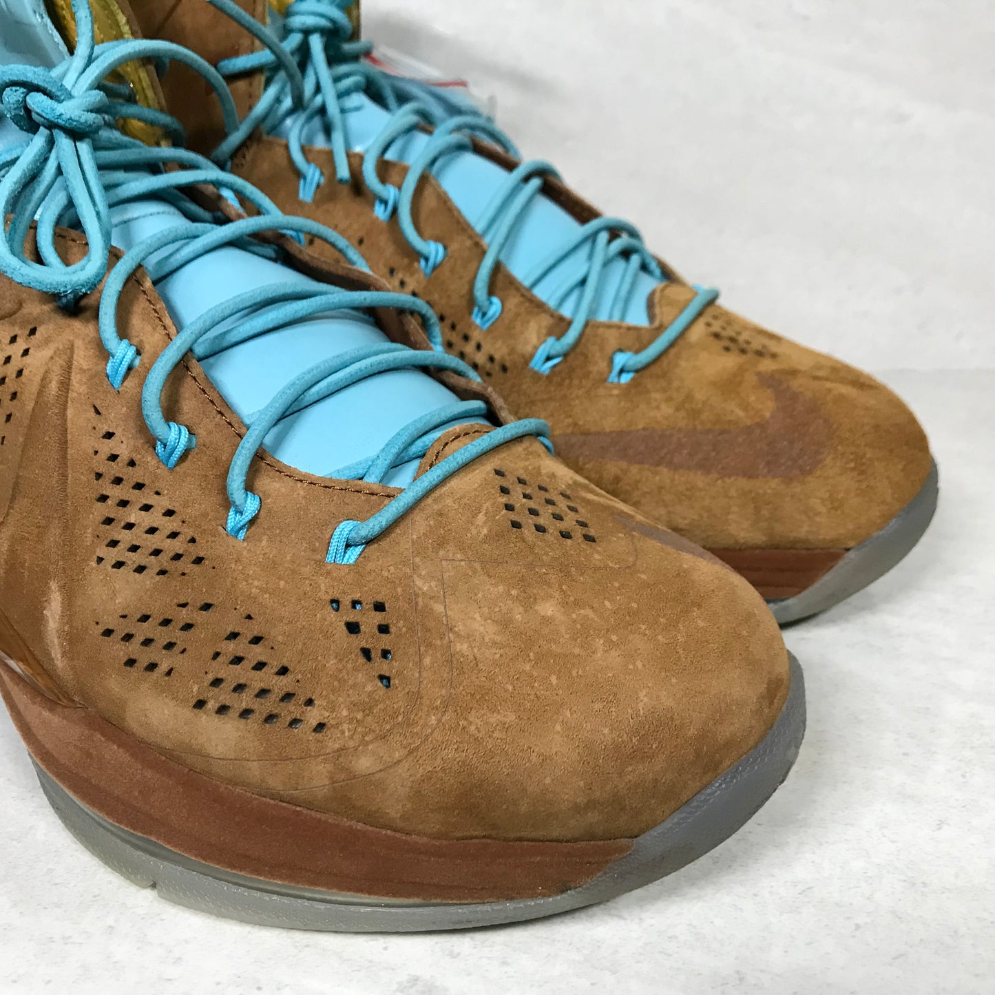 Nike Lebron 10 X EXT QS Suede Hazelnut Size 9.5