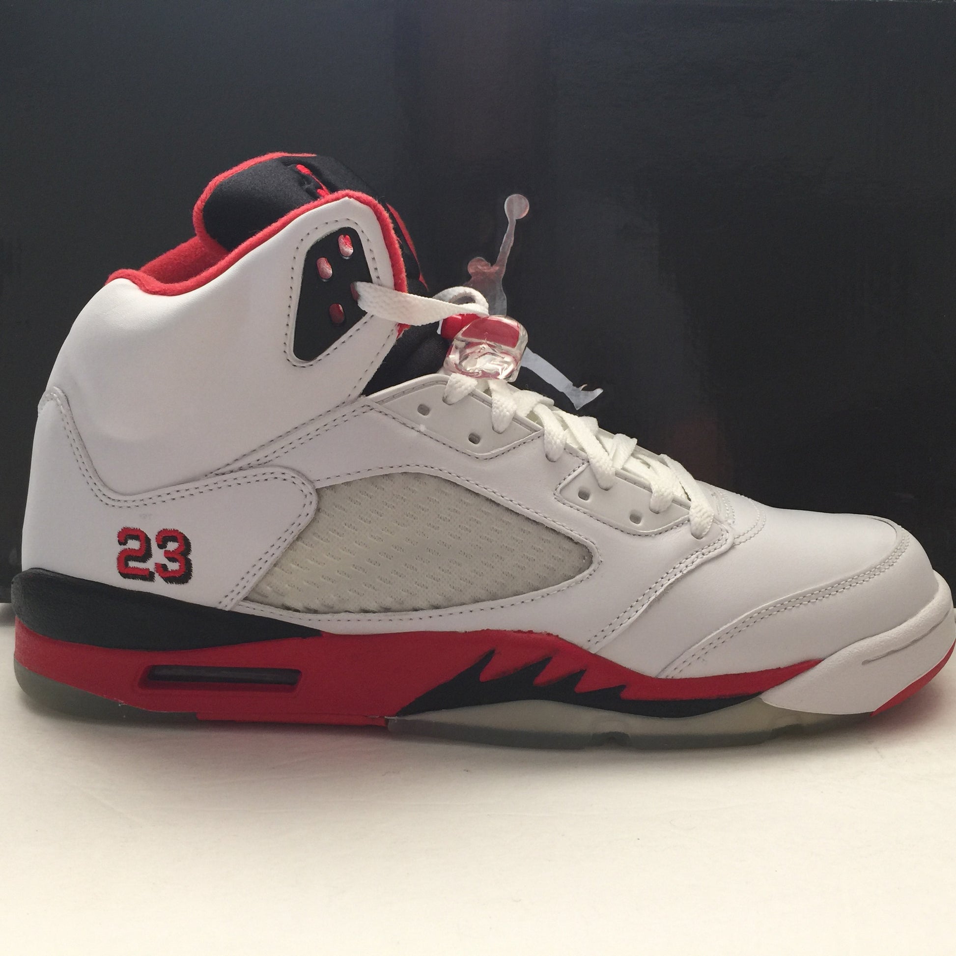 DS Nike Air Jordan 5 V Fire Red Black Tongue Size 13 - DOPEFOOT
 - 1