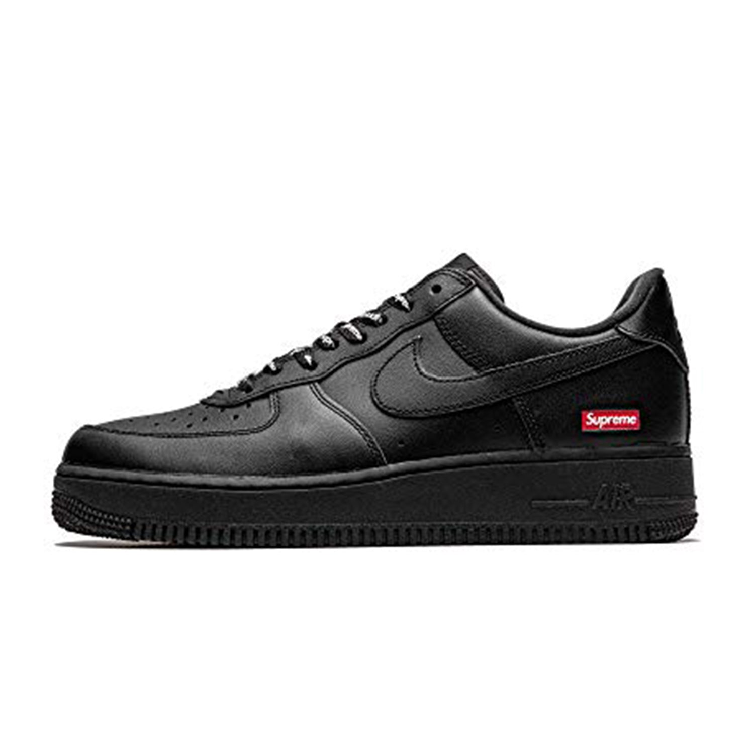 Nike Air Force 1 Low Supreme Black Size 8.5 Mini Box Logo - Men Cu9225-001 - Nike