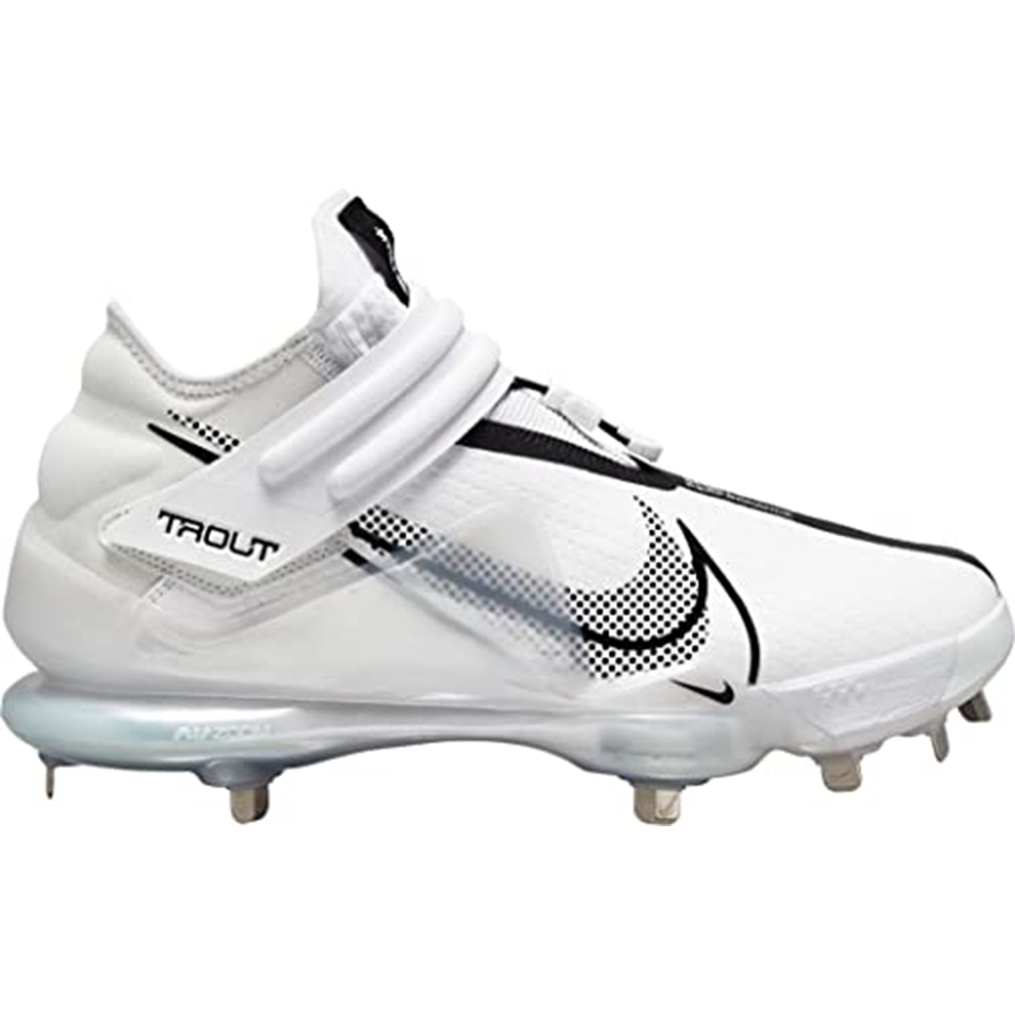 Nike Force Zoom Trout 7 Pro Metal Baseball Cleats White | Black Size 10