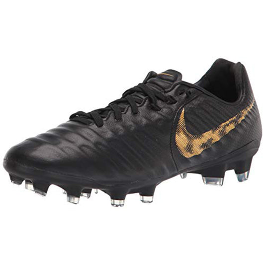 Nike Legend 7 PRO FG Mens Soccer Cleats Size 8.5 - AH7241-077 Black/MTLC Vivid Gold - Nike