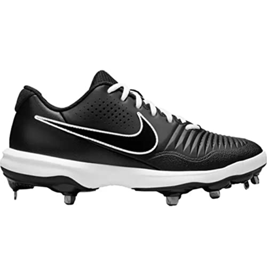 Nike Men's Alpha Huarache Elite 3 Metal Baseball Cleats CT0829-003 5 Black/White - Nike