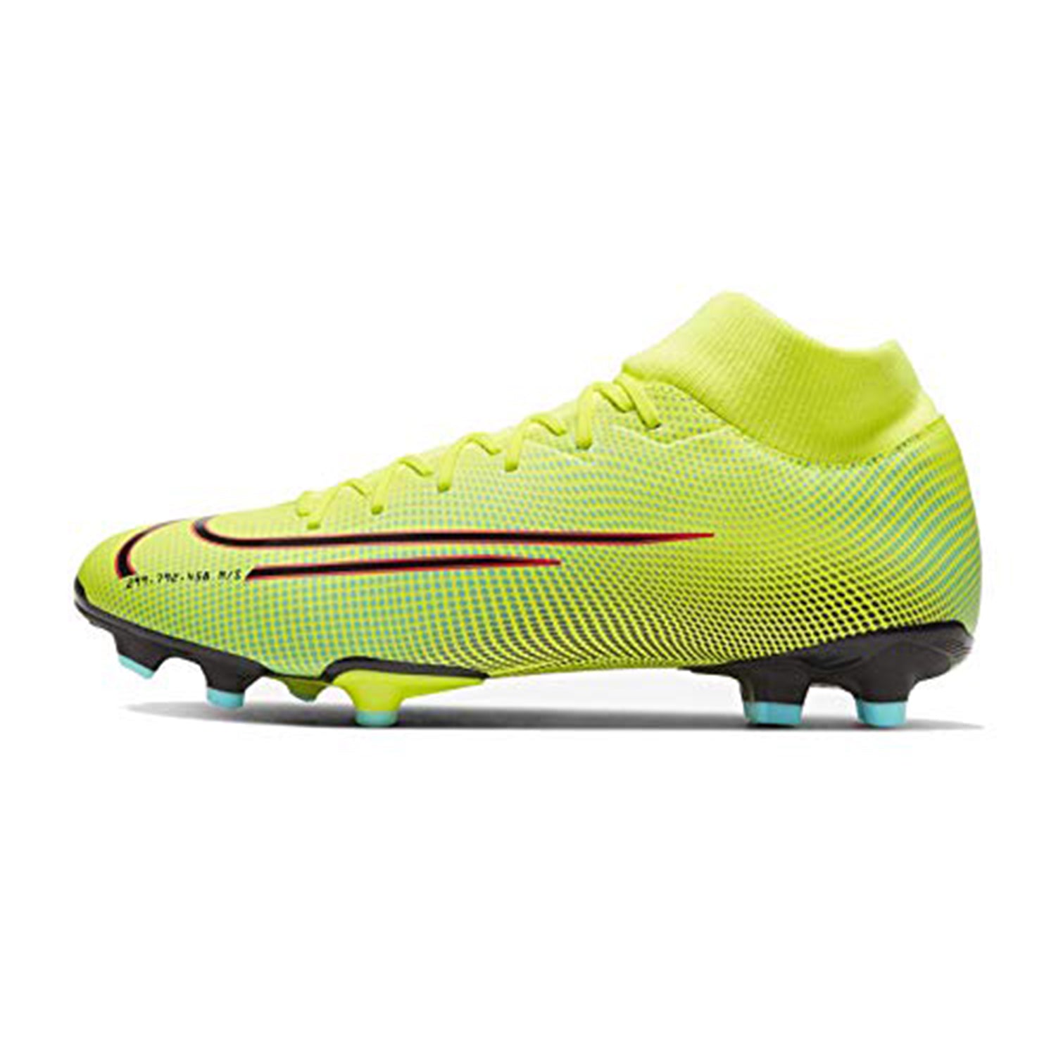 Nike Superfly 7 Academy MDS FG/MG Soccer Cleats Size 11.5 - Men BQ5427-703 Lemon Venom/Black/Aurora Green - Nike