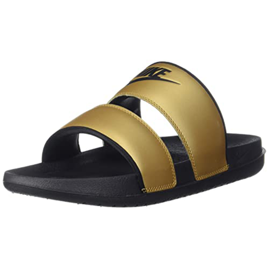 Nike Women Offcourt Duo Slides Metallic Gold/Black DC0496-700 - Nike