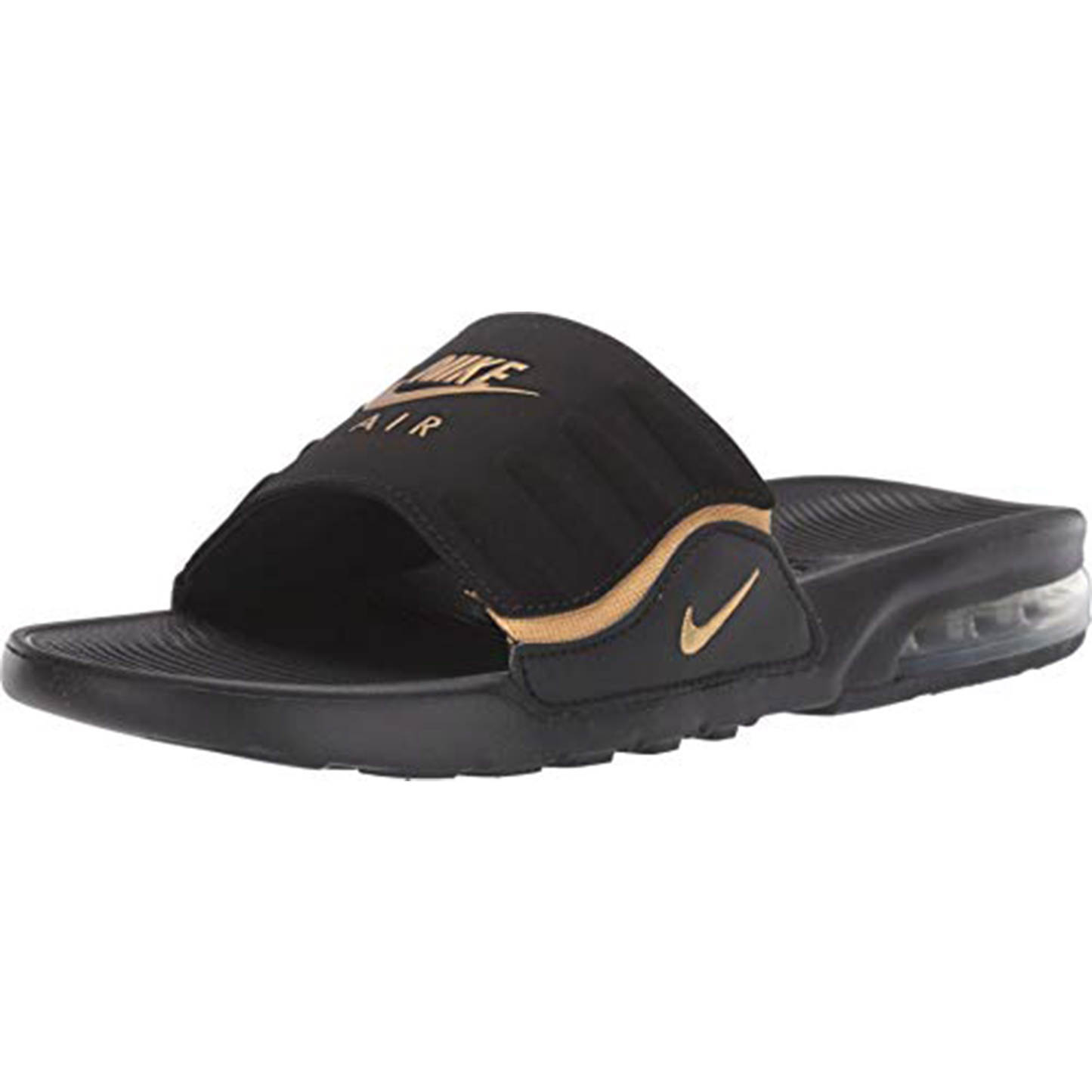 Nike Womens Air Max Camden Slide Bq4633-001 Black/Metallic Gold - Nike