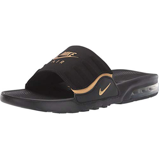 Nike Womens Air Max Camden Slide Bq4633-001 Black/Metallic Gold - Nike