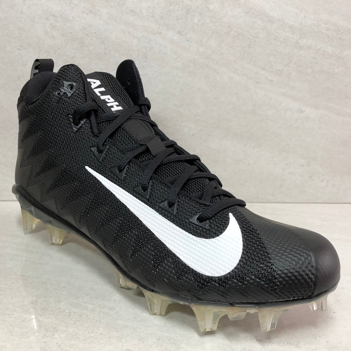 Nike Alpha Menace Pro Mid TD PF 010 - Botas de fútbol para hombre, talla 11,5/talla 12, color negro