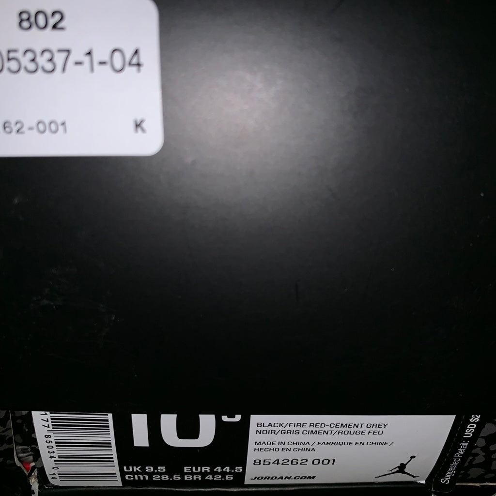 Nike Air Jordan 3 OG Retro Black Cement 2018 - 854262 001 - Size 10/10.5