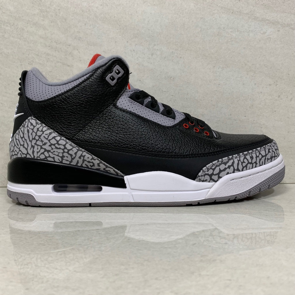 Nike Air Jordan 3 OG Retro Black Cement 2018 - 854262 001 - Size 10/10.5