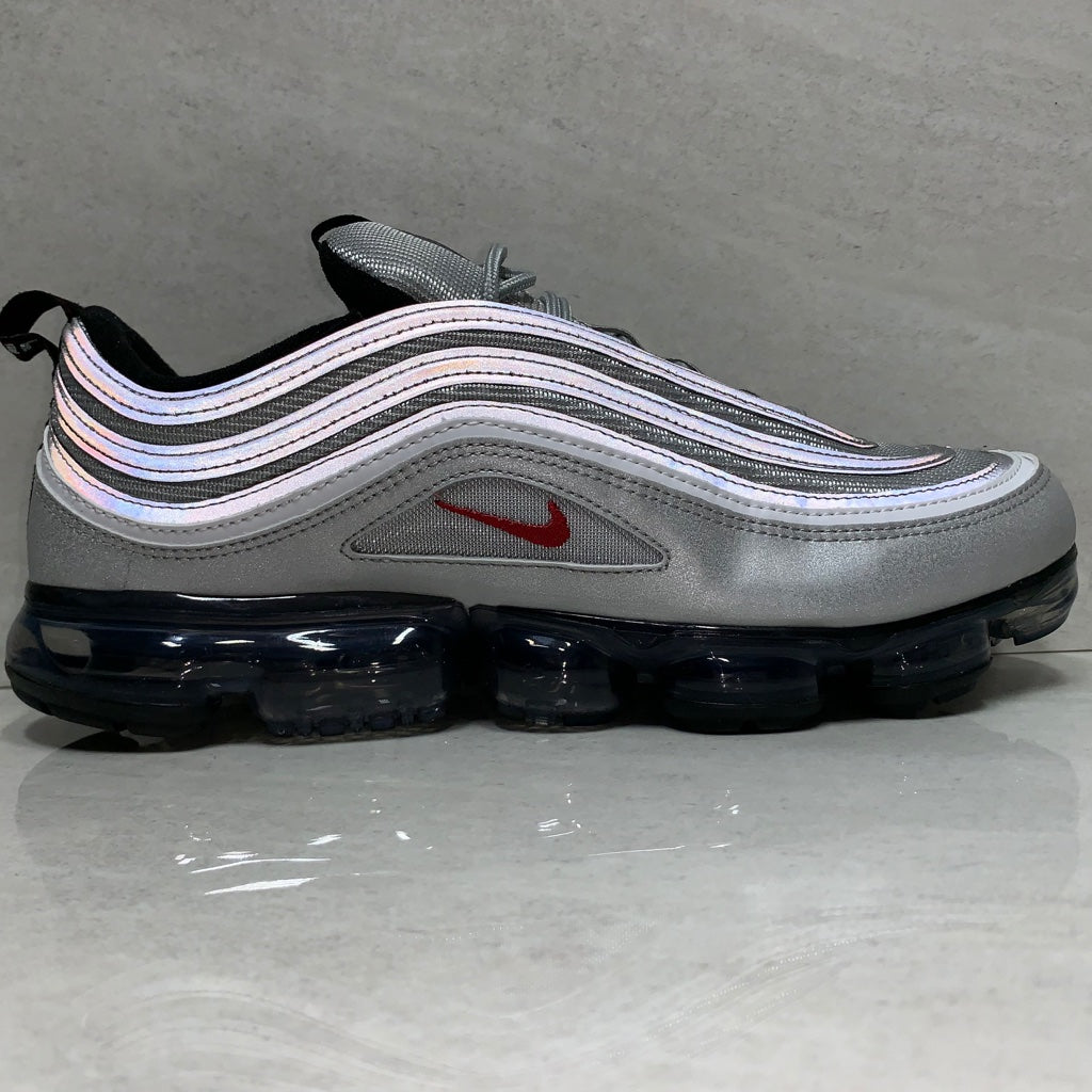 Nike Air Vapormax 97 Metallic Silver Bullet/Varsity Red - AJ7291-002 - Men's Size 13