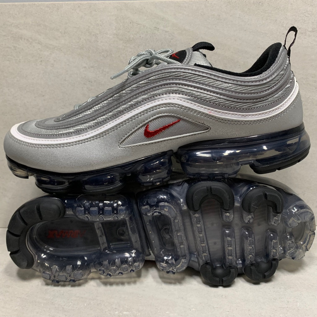 Nike Air Vapormax 97 Metallic Silver Bullet/Varsity Red - AJ7291-002 - Men's Size 13