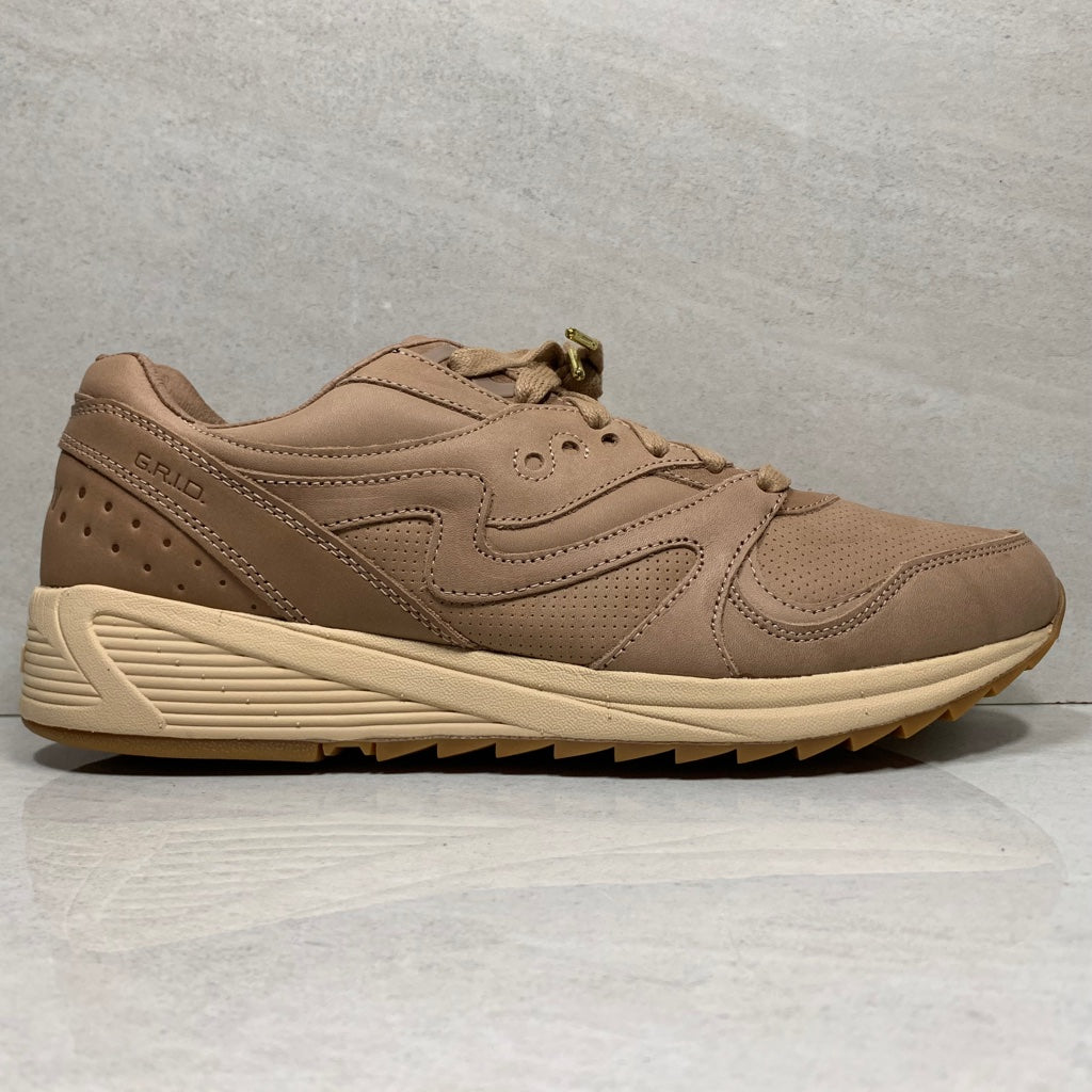 Saucony Grid 8000 Veg Tan Leather - S70313-1 - Men's Size 8/Size 13