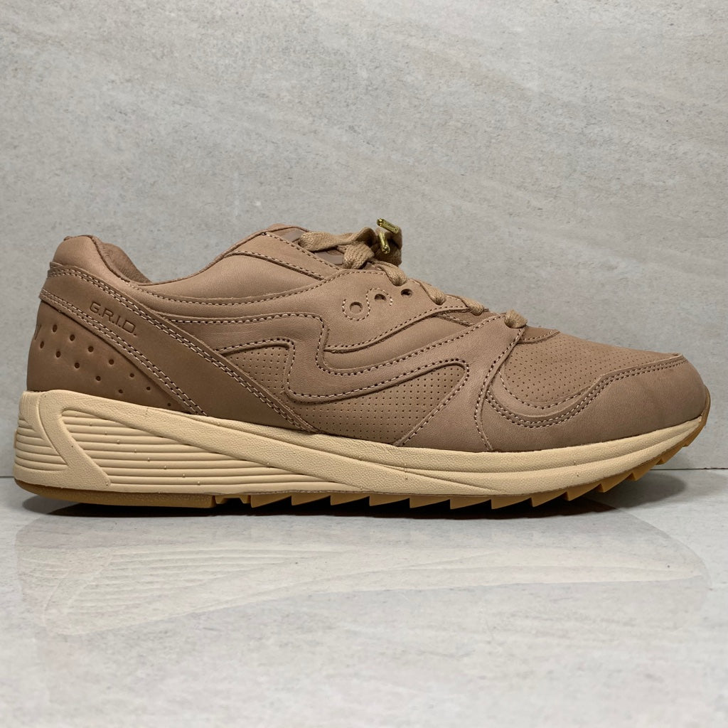 Saucony Grid 8000 Veg Tan Cuir - S70313-1 - Taille Homme 8/Taille 13