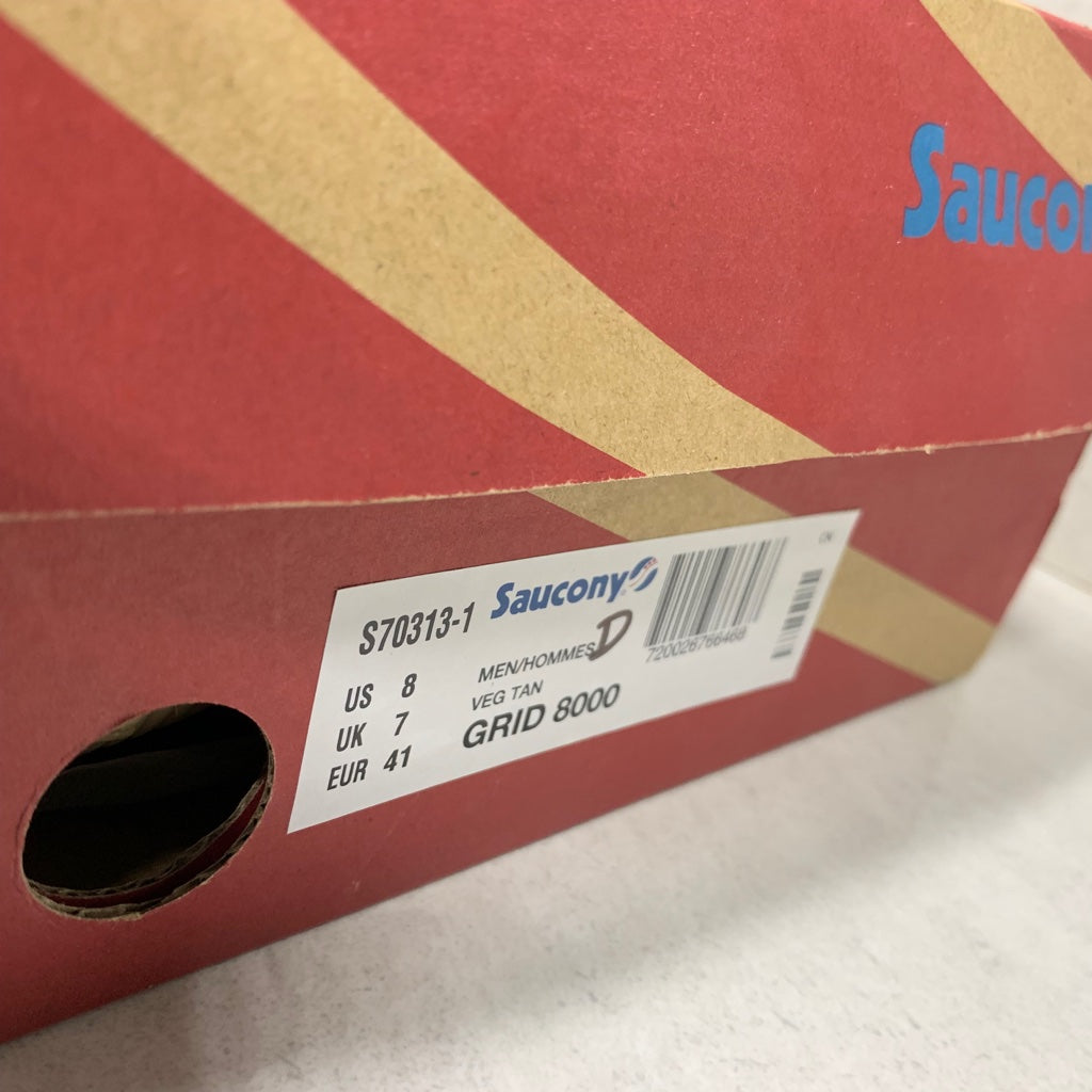 Saucony Grid 8000 Veg Tan Leather - S70313-1 - Men's Size 8/Size 13