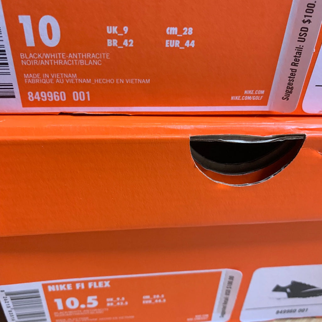 Nike Golf FL Flex Spikeless - 849960 001 - Men's Size 10