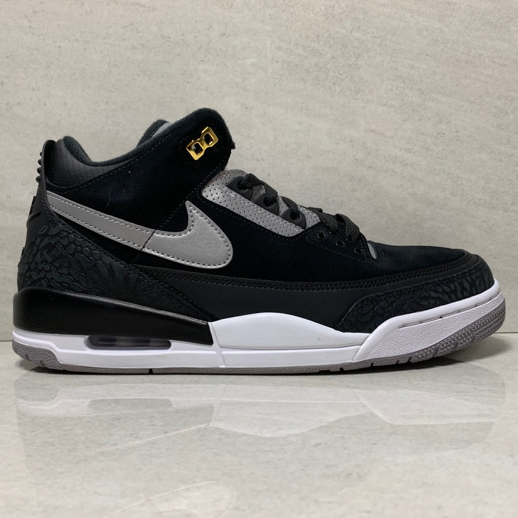 Jordan 3 Retro Tinker Negro Cement Gris - CK4348-007 - Talla de hombre 10