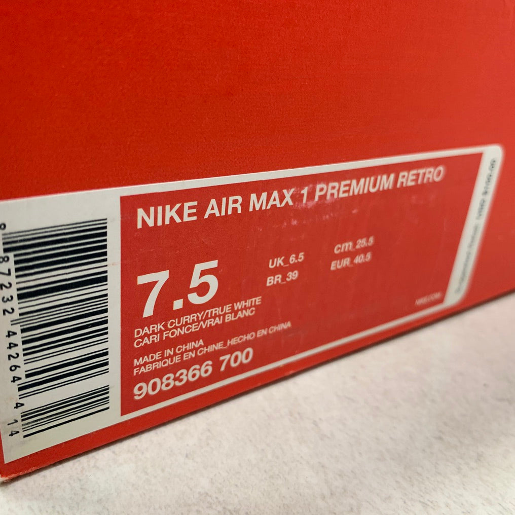 Nike Air Max 1 Curry (2018) - 908366-700 - Talla de hombre 7.5