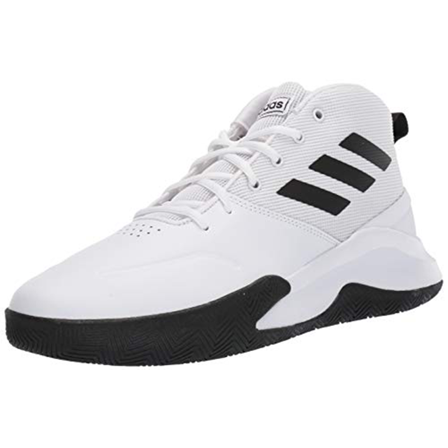 adidas mens Ownthegame EE9631-100 Basketball Shoe, White/Black/White, 8.5 US - Adidas
