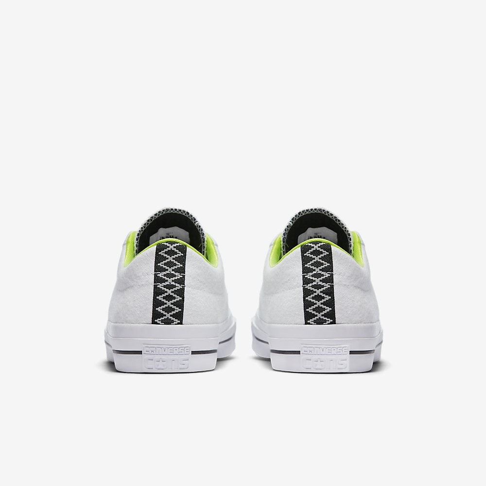Converse One Star Shield Canvas White/Volt 153704C Men's Size 9/Size 11.5 - Converse