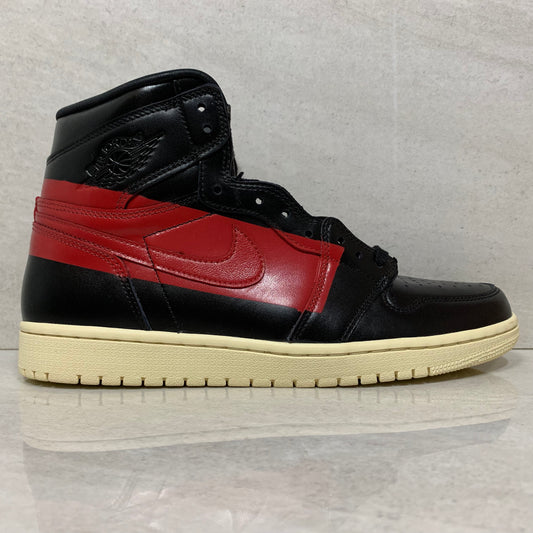 Nike Air Jordan 1 I High OG Defiant Couture Talla 10.5/Talla 11 Negro/Gimnasio ROJO [BQ6682-006]